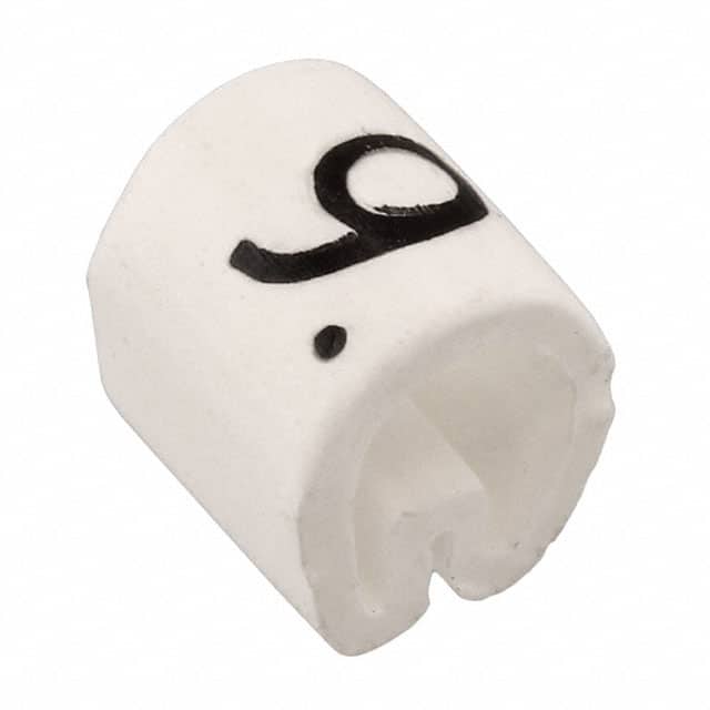 EC0389-000 WIRE MARKER PUSH ON 4.5MM WHITE