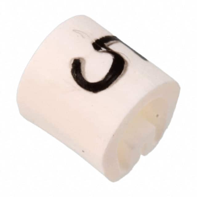 EC0587-000 WIRE MARKER PUSH ON 4.5MM WHITE