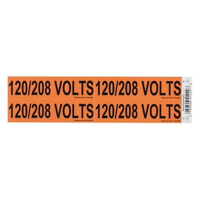 596-00929 WIRE MARKR ADH 108X28.6MM ORG/BL
