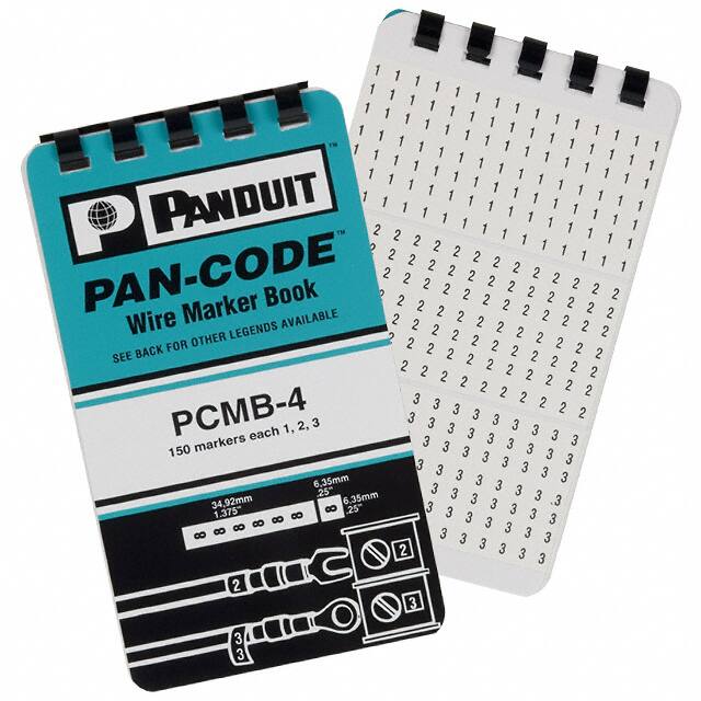 PCMB-4 WIRE MARKR BOOK 5.6X34.9MM 10PGS