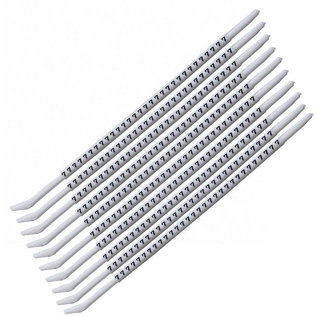 PCA11-7 WIRE MARKER CLIP-ON WHITE 300PC