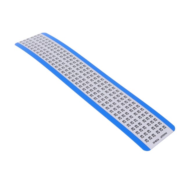 PCM-62 WIRE MARKR CARD 6.4MMX38.1MM WHT
