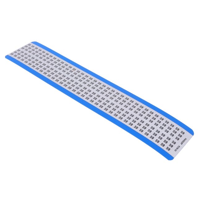PCM-59 WIRE MARKR CARD 6.4MMX38.1MM WHT