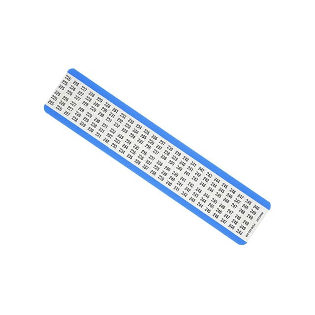 PCM-24 WIRE MARKR CARD 6.4MMX38.1MM WHT