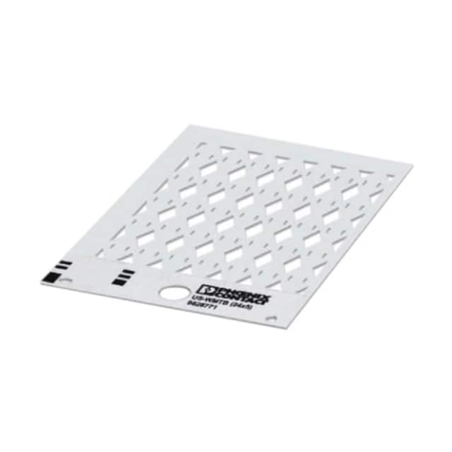 0828771 WIRE MARKER WHITE CARD UNLABEL