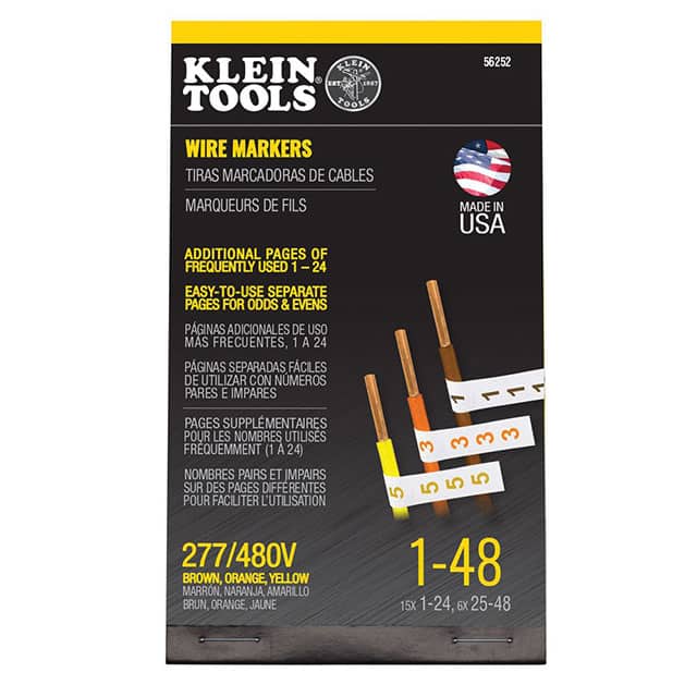 56252 WIRE MARKR BOOK 139.7X84.5MM WHT