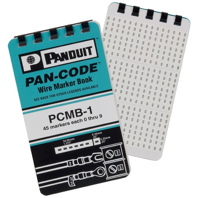 PCMB-1 WIRE MARKR BOOK 5.6X34.9MM 10PGS