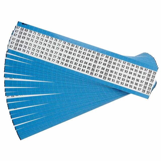 WM-67-99-PK WIRE MARKER 1.5"H WHITE 1=25PCS
