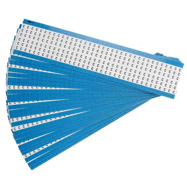 WM-C-PK WIRE MARKER 1.5"H WHITE 1=25PCS