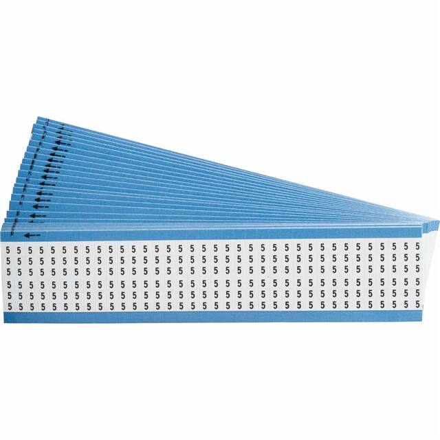 WM-5-PK WIRE MARKER 1.5"H WHITE 1=25PCS