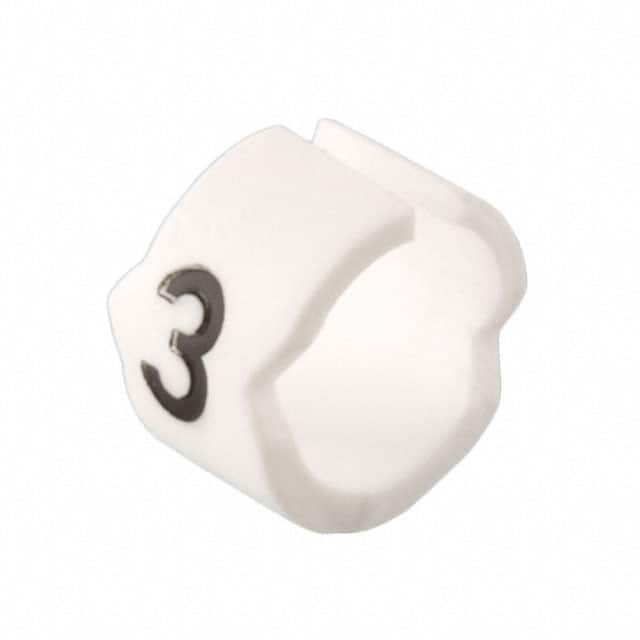 STD12W-3 WIRE MARKER CLIP-ON WHITE