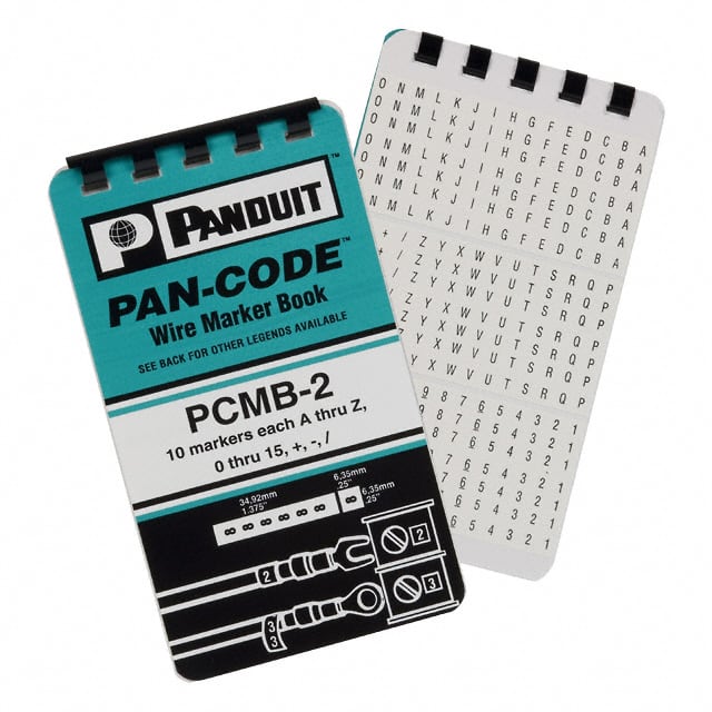 PCMB-2 WIRE MARKER BOOK 5.6X34.9MM 10PG