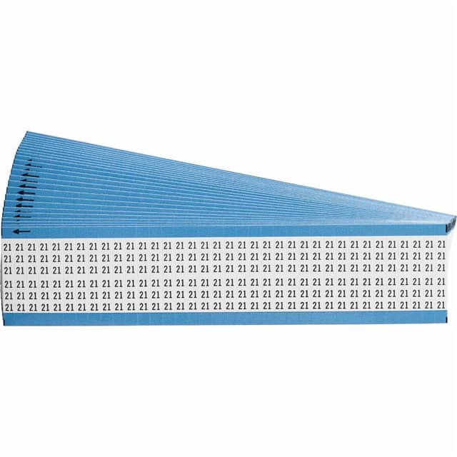 WM-21-PK WIRE MARKER 1.5"H WHITE 1=25PCS
