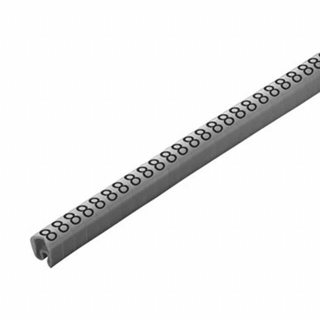 1568261527 WIRE MARKR SLIPON 7X4MM GRAY/BLK