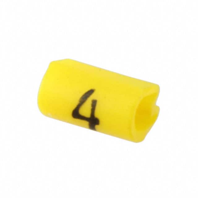 EC0026-000 WIRE MARKER PUSH ON 4.5MM YELLOW