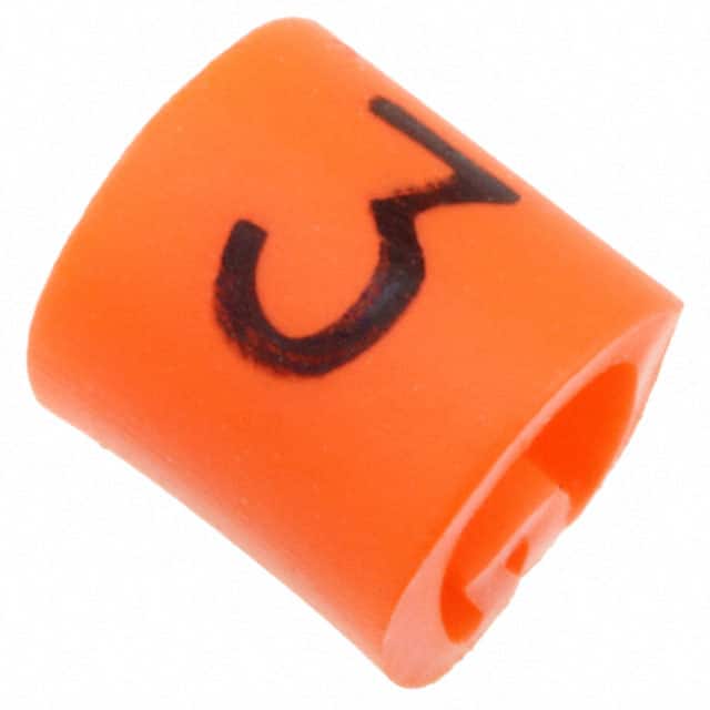 EC0575-000 WIRE MARKER PUSH ON 4.5MM ORANGE
