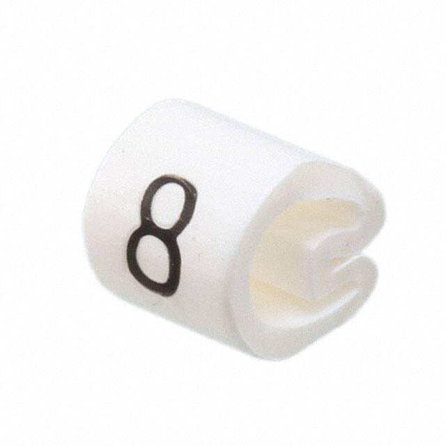 EC0929-000 WIRE MARKER PUSH ON 4.5MM WHITE