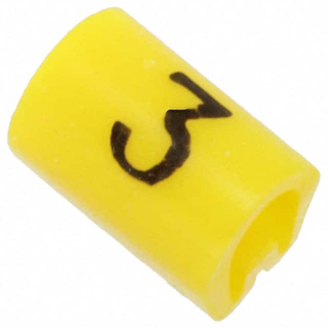 EC0192-000 WIRE MARKER PUSH ON 4.5MM YELLOW