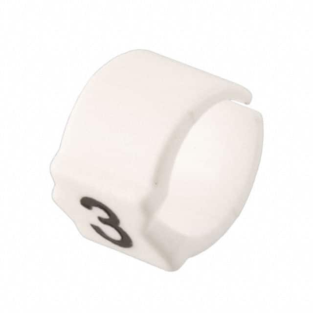 STD15W-3 WIRE MARKER CLIP-ON WHITE