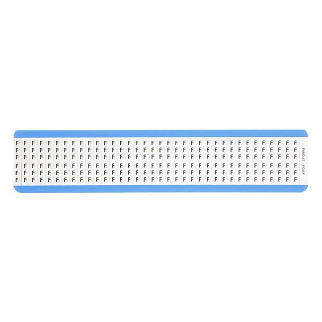 PCM-F WIRE MARKR CARD 6.4MMX38.1MM WHT