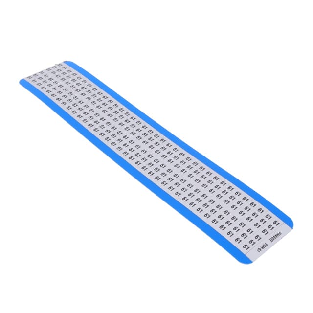 PCM-61 WIRE MARKR CARD 6.4MMX38.1MM WHT