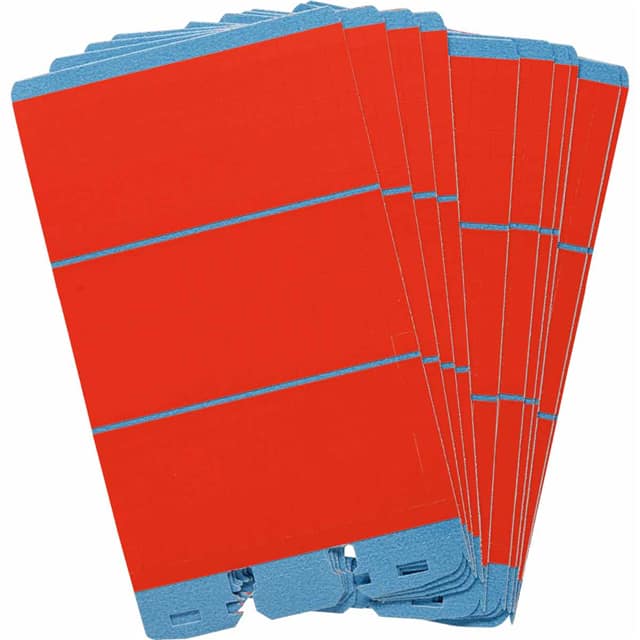 PWMC-RD WIRE MARKER, 1.56 IN H X 0.22 IN