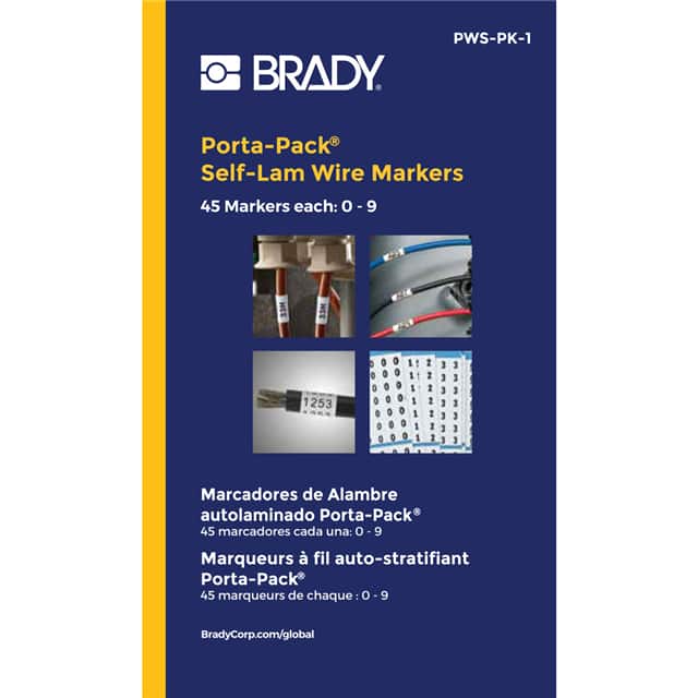 PWS-PK-1 WIRE MARKER, 1.562 IN H X 0.217