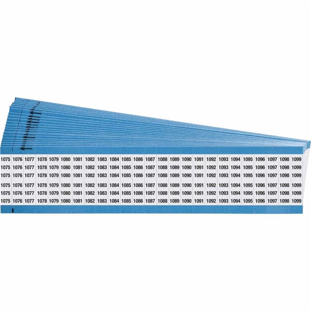 WM-1075-1099-PK WIRE MARKER, 1.5 IN H
