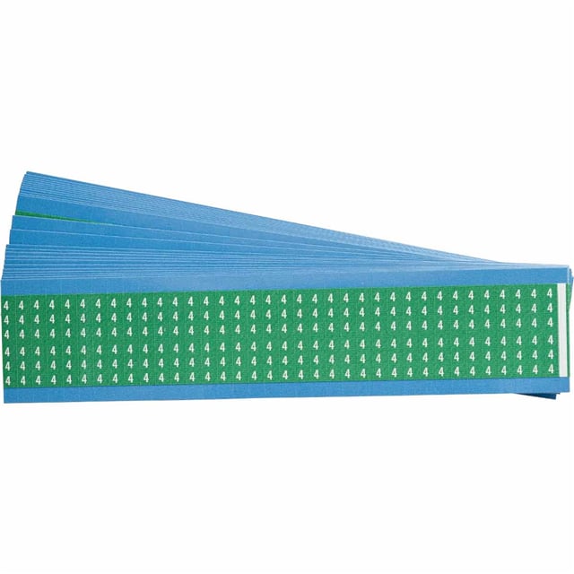 WM-4-GR-PK WIRE MARKER, 1.5 IN H