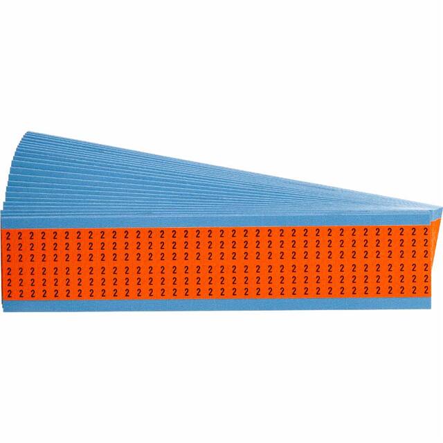 WM-2-OR-PK WIRE MARKER, 1.5 IN H