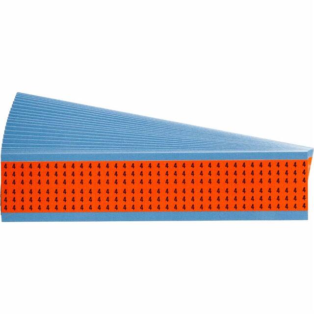 WM-4-OR-PK WIRE MARKER, 1.5 IN H