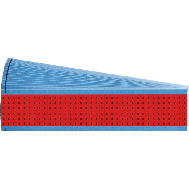 WM-5-RD-PK WIRE MARKER, 1.5 IN H