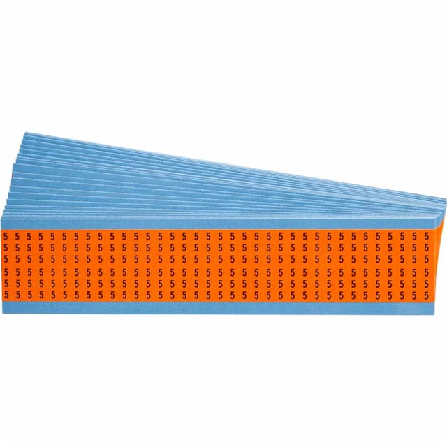 WM-5-OR-PK WIRE MARKER, 1.5 IN H