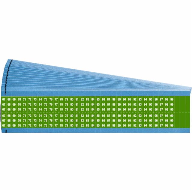 WM-67-99-GR-PK WIRE MARKER, 1.5 IN H