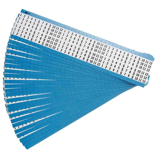 WM-1-12-PK WIRE MARKER, 1.5 IN H
