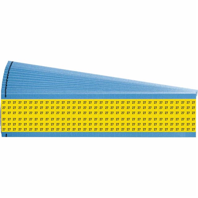 WM-27-YL-PK WIRE MARKER, 1.5 IN H