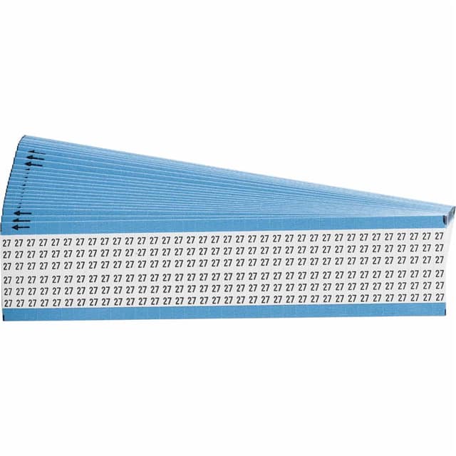 WM-27-PK WIRE MARKER, 1.5 IN H