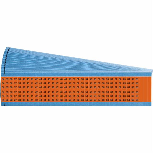 WM-34-66-OR-PK WIRE MARKER, 1.5 IN H