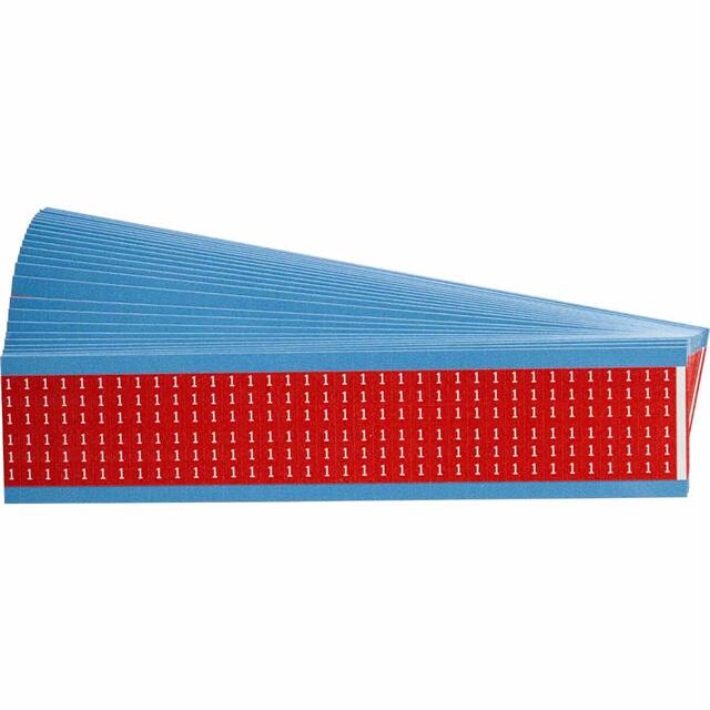 WM-1-RD-PK WIRE MARKER, 1.5 IN H