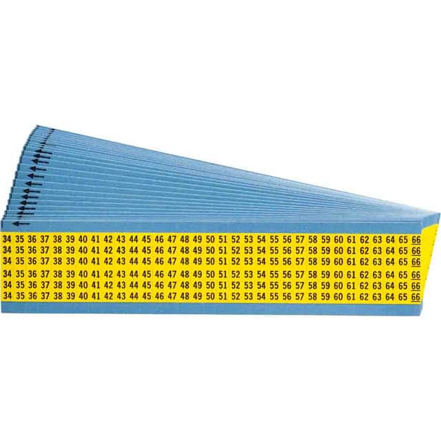 WM-34-66-YL-PK WIRE MARKER, 1.5 IN H