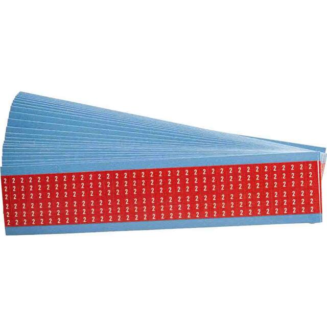 WM-2-RD-PK WIRE MARKER, 1.5 IN H