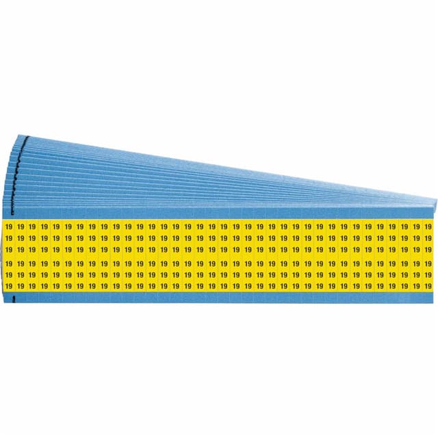 WM-19-YL-PK WIRE MARKER, 1.5 IN H