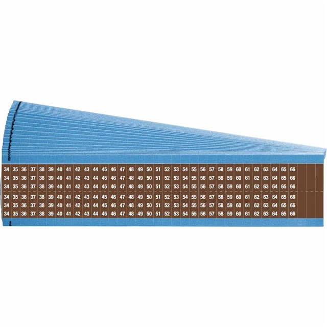 WM-34-66-BR-PK WIRE MARKER, 1.5 IN H