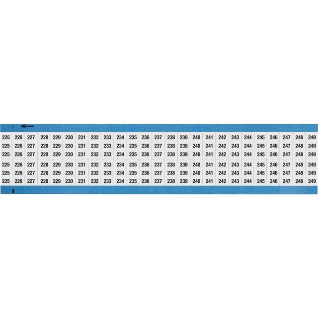 WM-225-249-SC-PK WIRE MARKER, 0.75 IN H