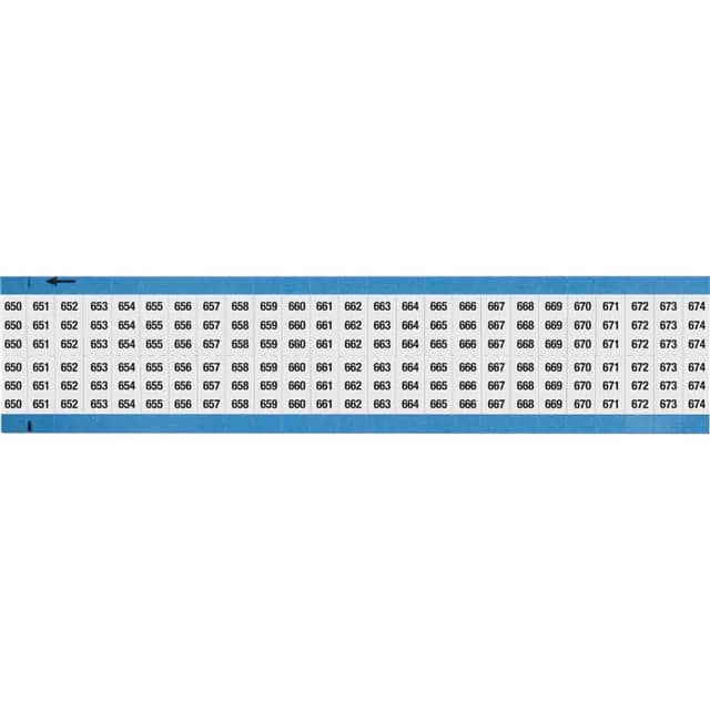 WM-650-674-SC-PK WIRE MARKER, 0.75 IN H