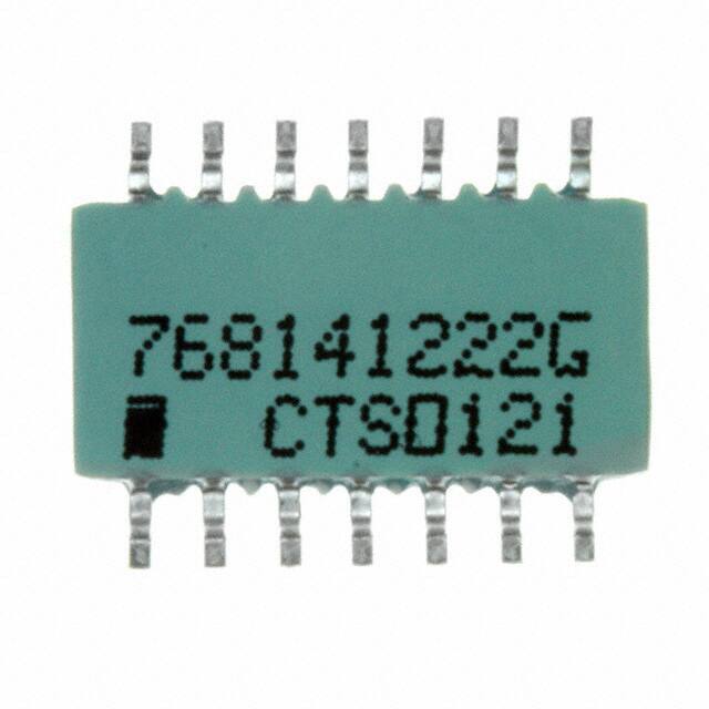 768141222G RES ARRAY 13 RES 2.2K OHM 14SOIC
