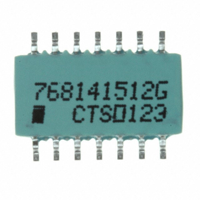 768141512G RES ARRAY 13 RES 5.1K OHM 14SOIC