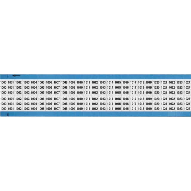 WM-1000-1024-SC-PK WIRE MARKER, 0.75 IN H