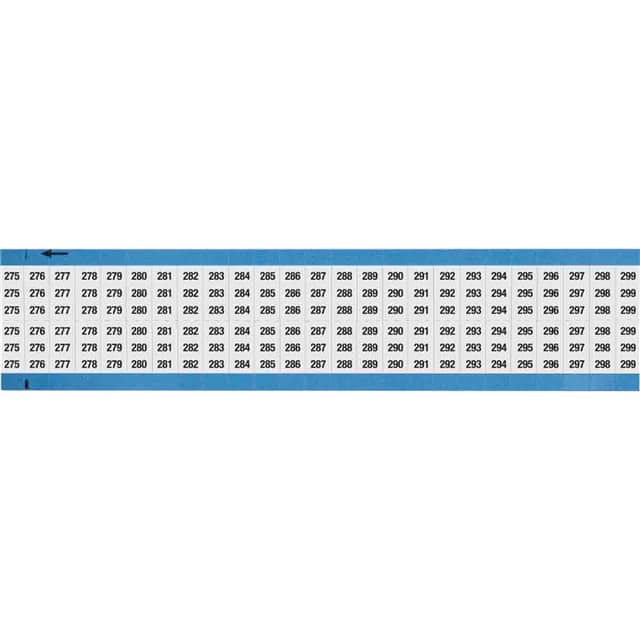 WM-275-299-SC-PK WIRE MARKER, 0.75 IN H