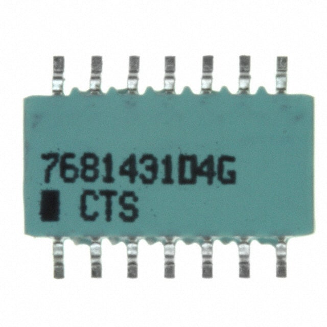 768143104G RES ARRAY 7 RES 100K OHM 14SOIC